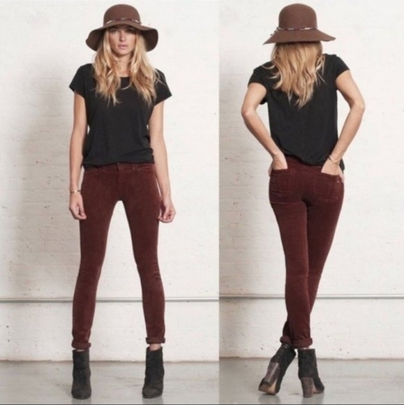 rag & bone Pants - Rag & Bone Bourdeaux Skinny Corduroy Pants